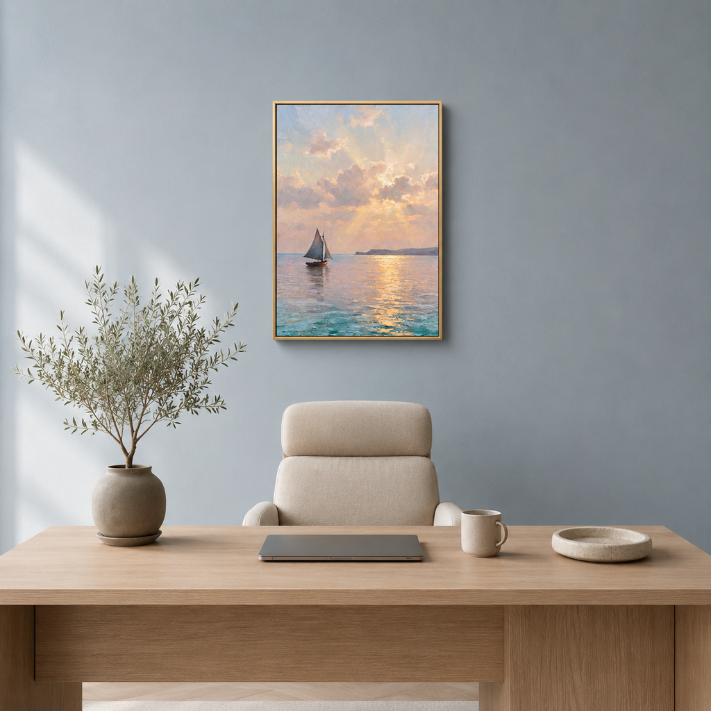 Golden Hour Sailboat