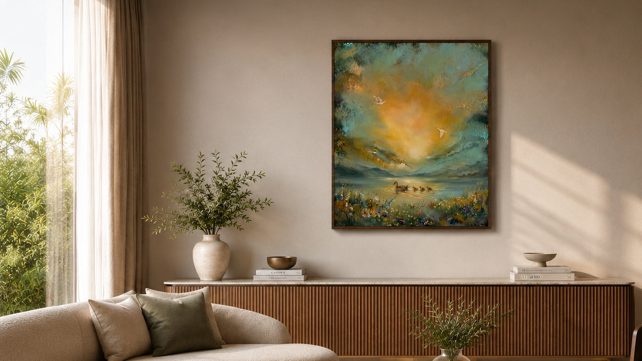 Art That Makes a <i style="    color: #ffe3ae;">Home Feel Finished</i>