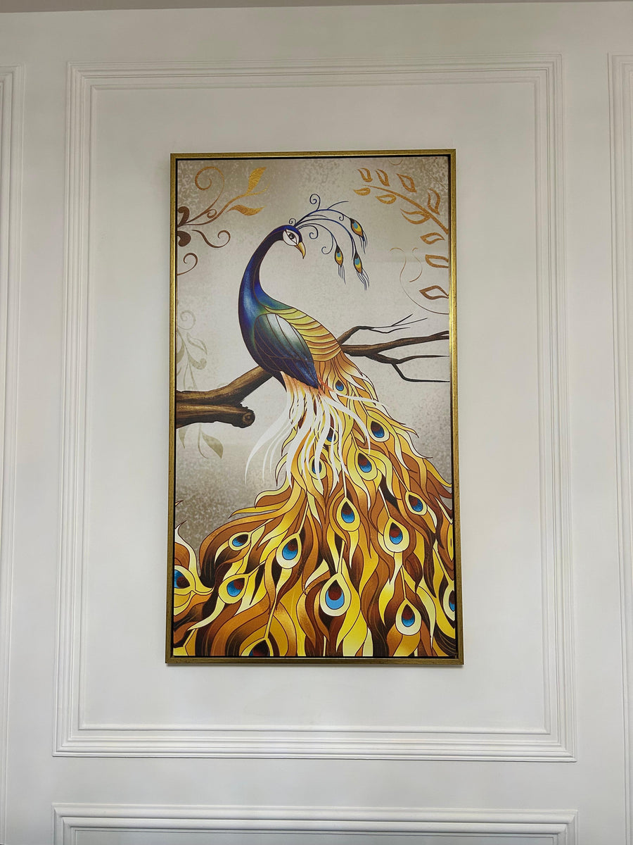 Abstract Vaastu artwork on the north-east wall of a Jaipur home