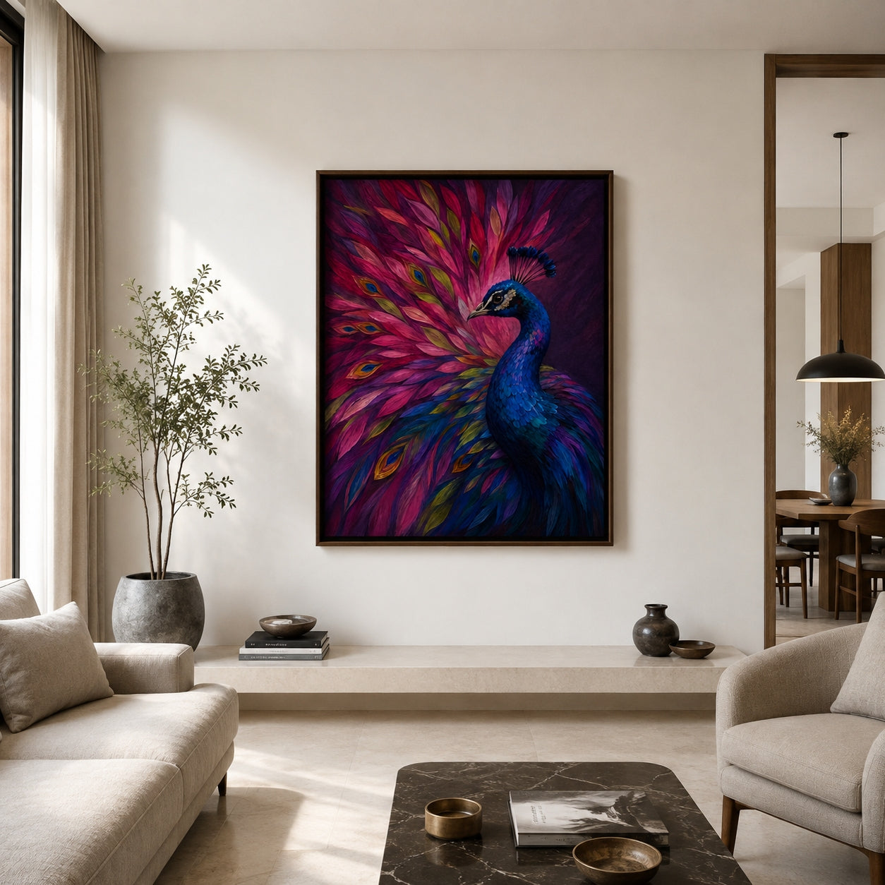 Peacock in Bloom