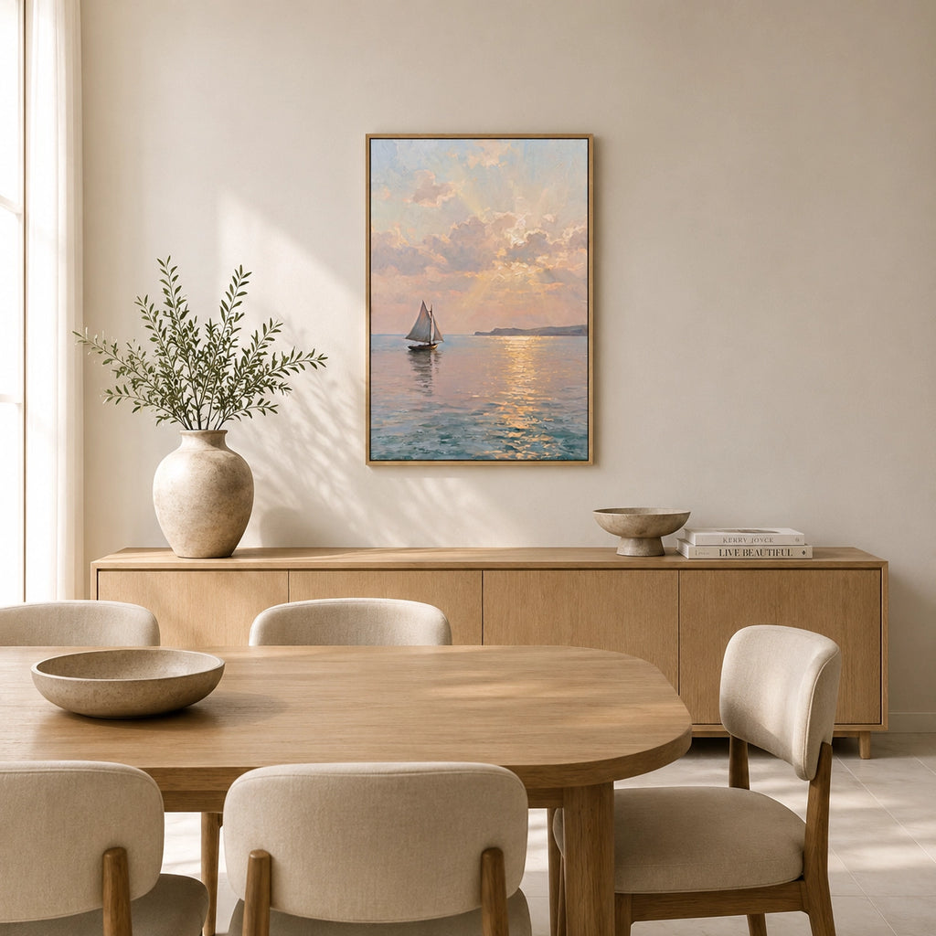 Golden Hour Sailboat
