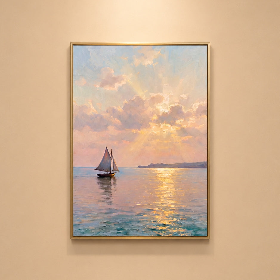 Golden Hour Sailboat